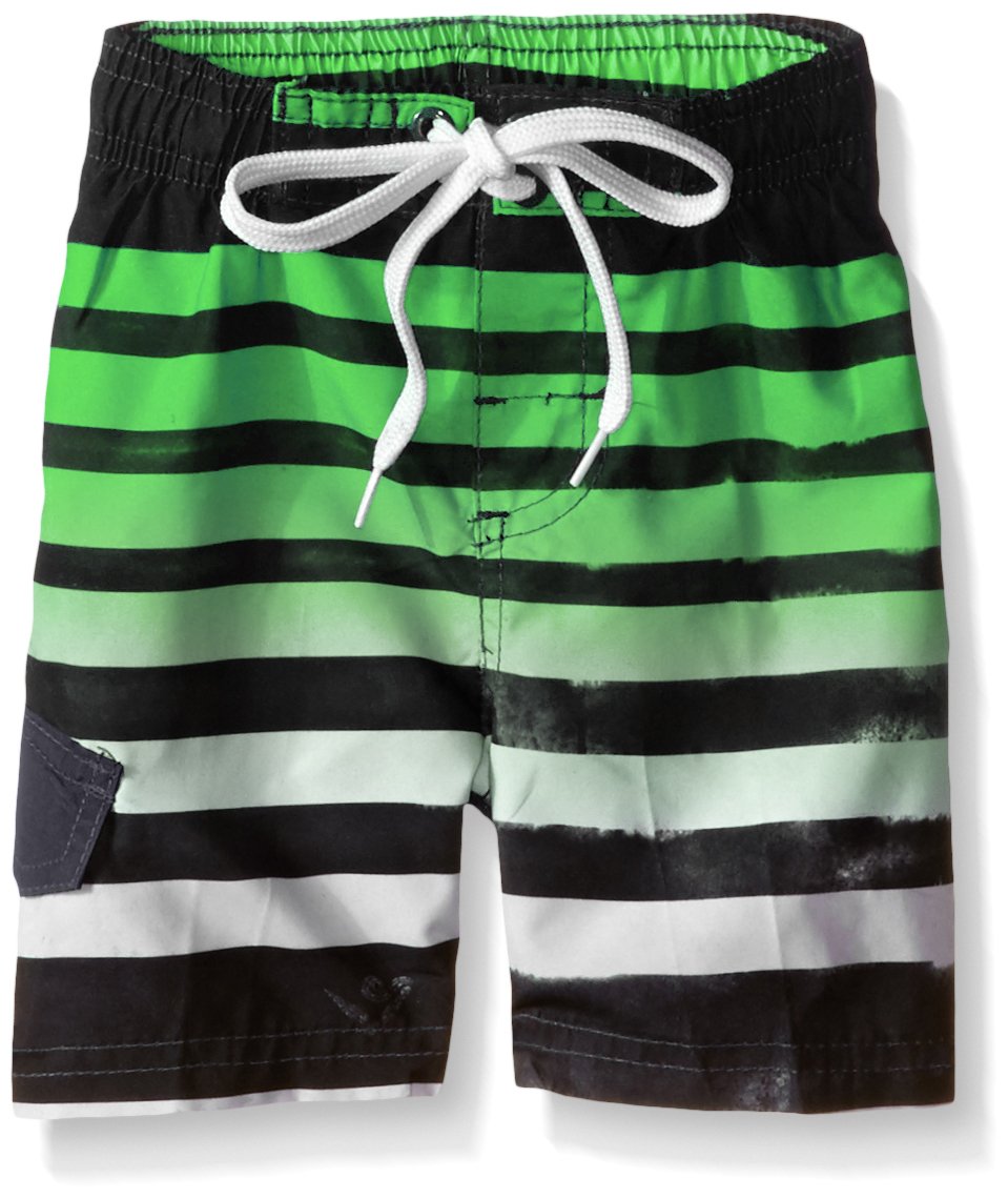 Kanu Surf Boys' Reflection Stripe Swim Trunk