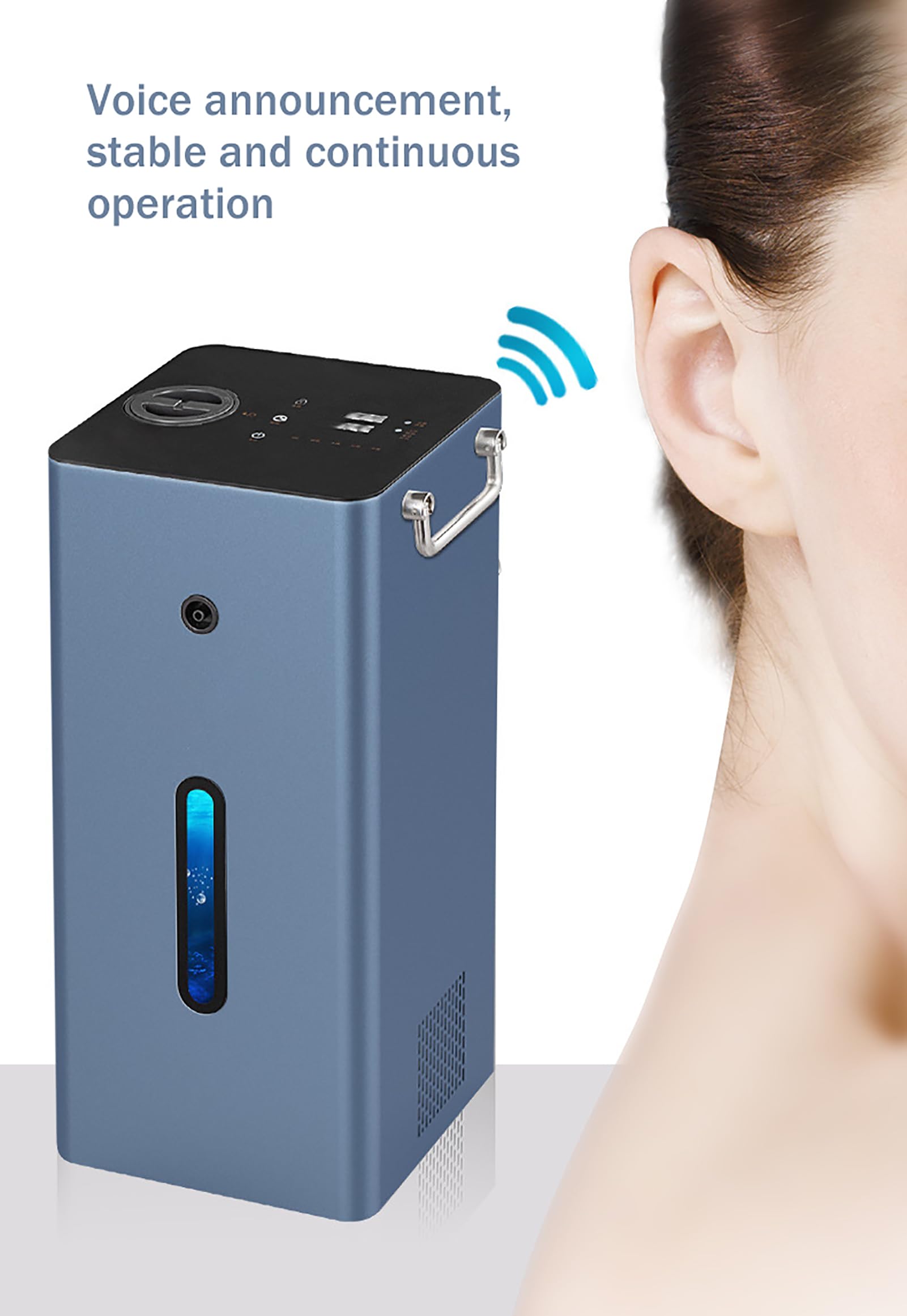 Urządzenie do inhalacji wodorem 300/450/600/900 ml/min, generator H2 o podwójnym wyjściu, inhalator wodorowy o wysokiej czystości 99,99%, jonizator wody PEM White 900ml