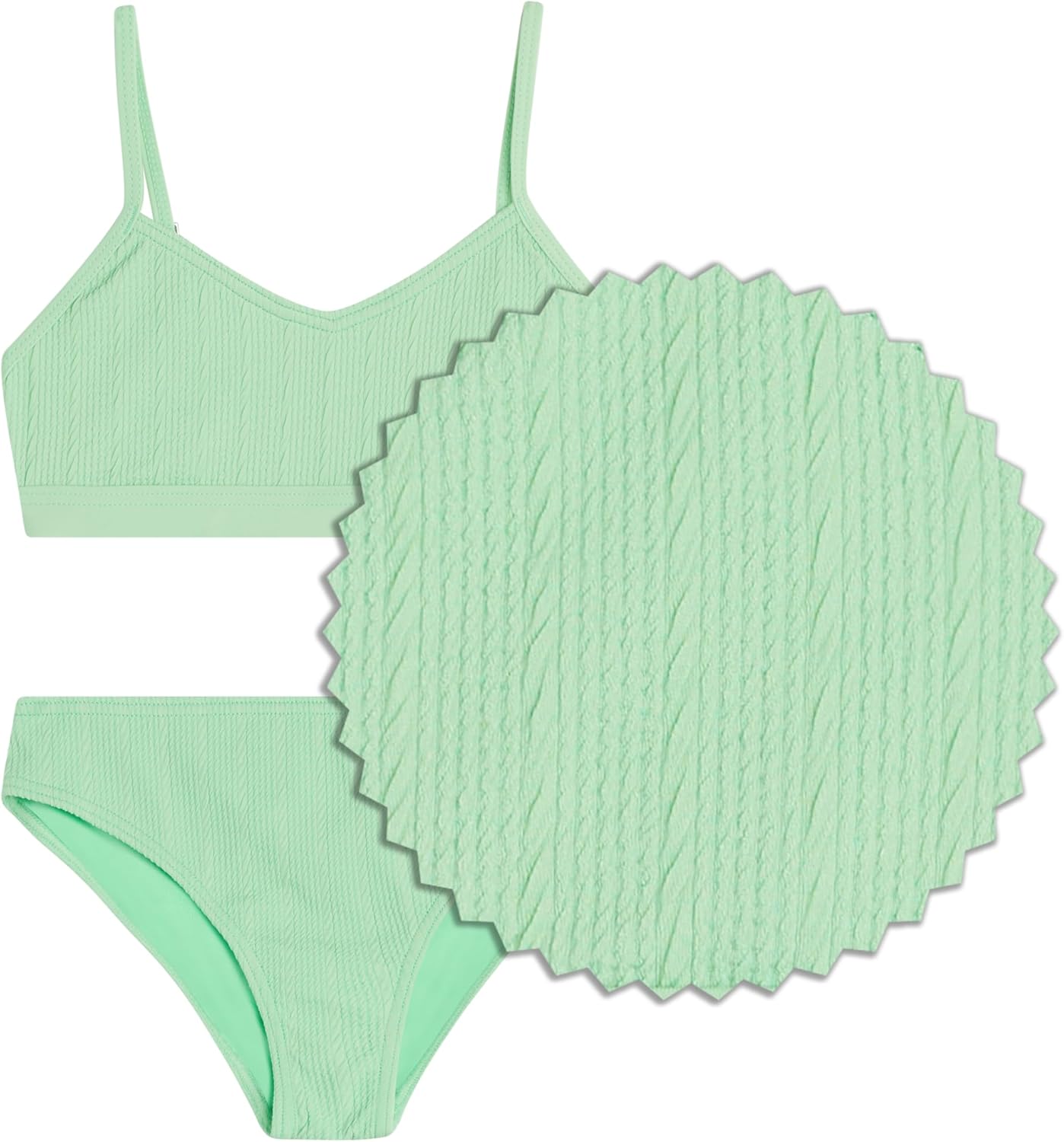 Kanu Surf Girls' Willow V-Neck Bikini Beach Sport 2-Piece Swimsuits - Image 3