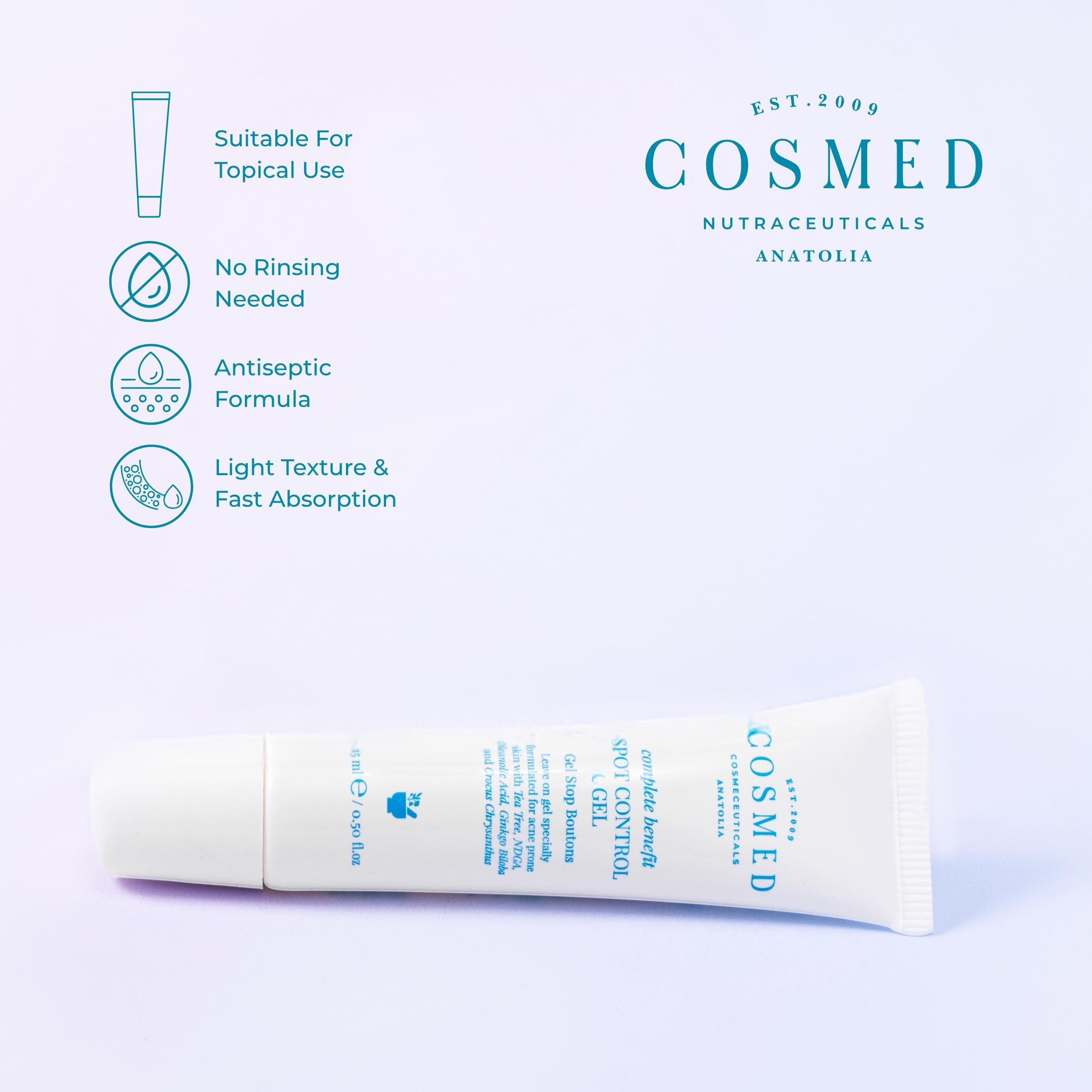 Cosmed Kurutucu Etkili Spot Kontrol Jel - Spot Control Gel - 15 ml
