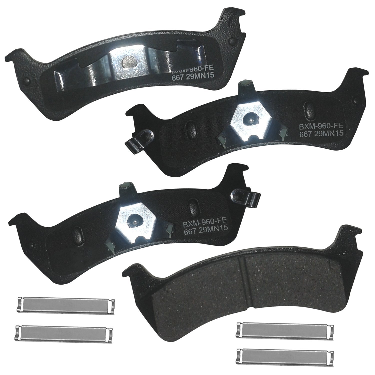 Bendix Premium SBM667 Semi-Metallic Rear Brake Pads for Ford Explorer 2001-1995, Explorer Sport 2003-2001, Explorer Sport Trac 2005, Ranger 2002-1998, Mercury Mountaineer 2001-1997
