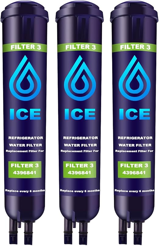 Ice Refrigerator Water Filter Compatible with Whirlpool PUR EDR3RXD1,4396841,4396710, Kenmore