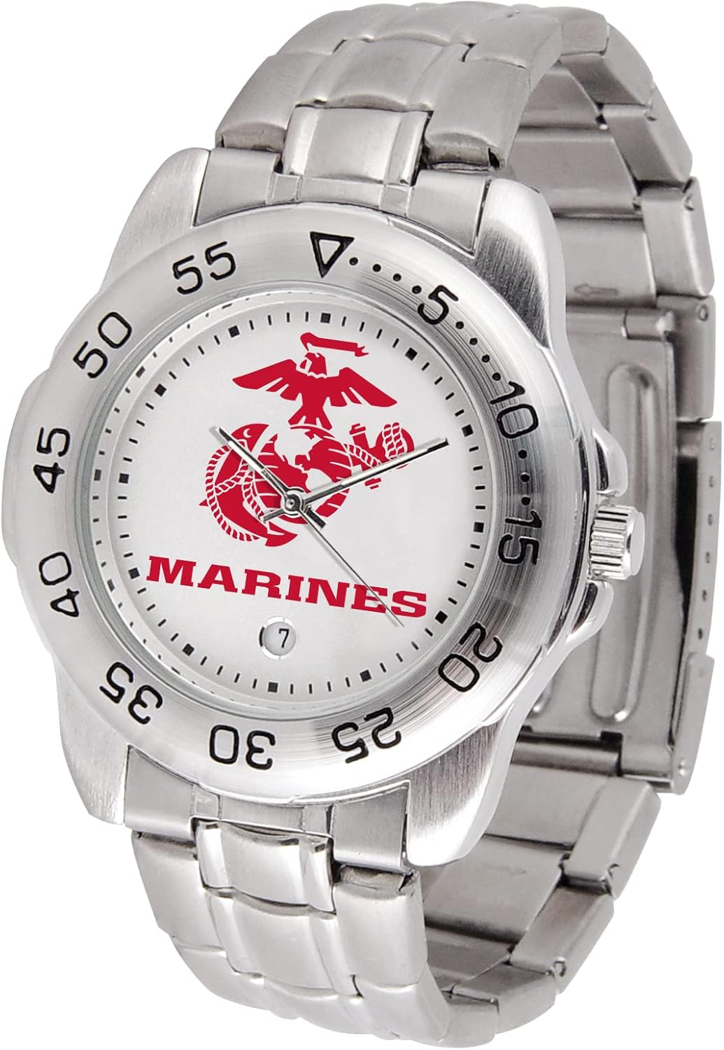 SunTime US Marines Men's Sport Steel Watch