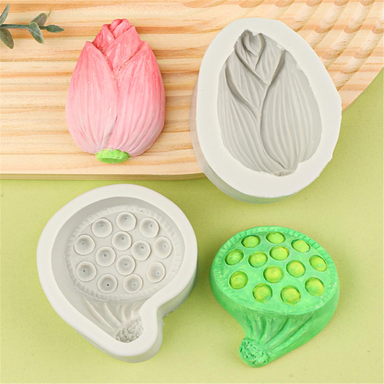 Intricato Lotuses Stampo In Silicone Per La Cottura Della Torta Sapone Artigianato Strumento Da Cucina Portatile Rilasci Facile Design Flessibile Della Torta D