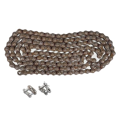 Timunr Cadena de rodillos de acero al carbono de 35 pies de 5 pies, 160 eslabones con 2 eslabones maestros y 1 desplazamiento