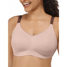Wireless Bra with Support, Seamless Bra for Women, Mesh Elegance Shaping Bra with Contrast Colored Straps