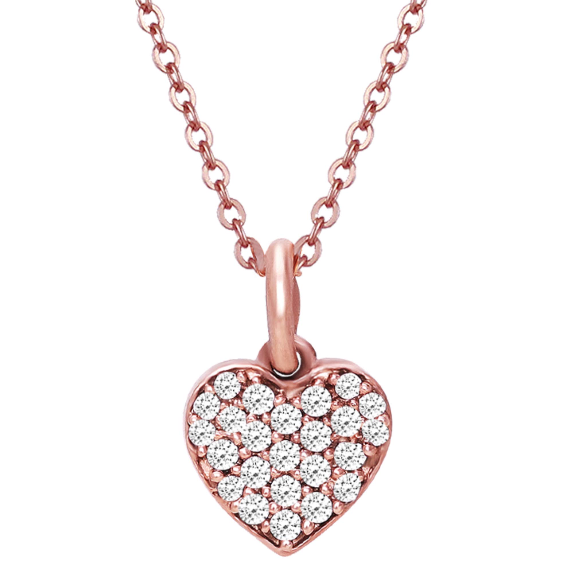 GIVA 925 Silver Rose Gold Little Heart Pendant With Link Chain | Gifts for Girlfriend, Gifts for Women and Girls |With Certificate of Authenticity and 925 Stamp | 6 Month Warranty* (B08XK373GH) Amazon Price History, Amazon Price Tracker