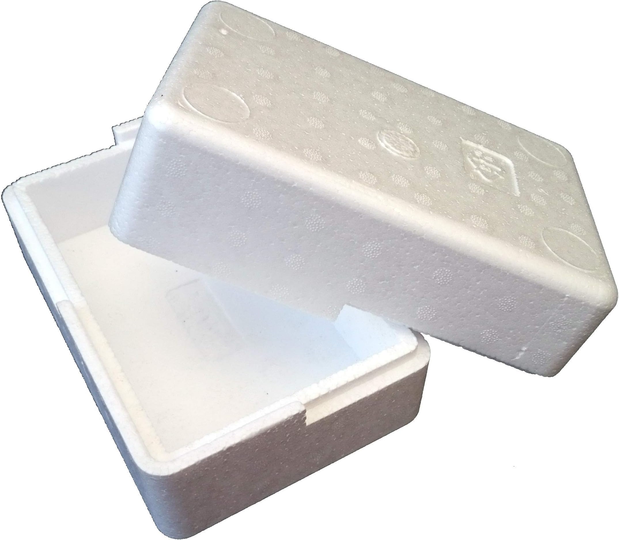 THERMO INSULATION POLYSTYRENE BOXES 200 x 120 x (50+50) mm, WALL THICKNESS: 15mm FOR FOOD FISH REPTILES WORMS MEDICATION PERISHABLE GIFT GOODS ITEMS COOL OR WARM TEMPERATURE PACKAGING (100)