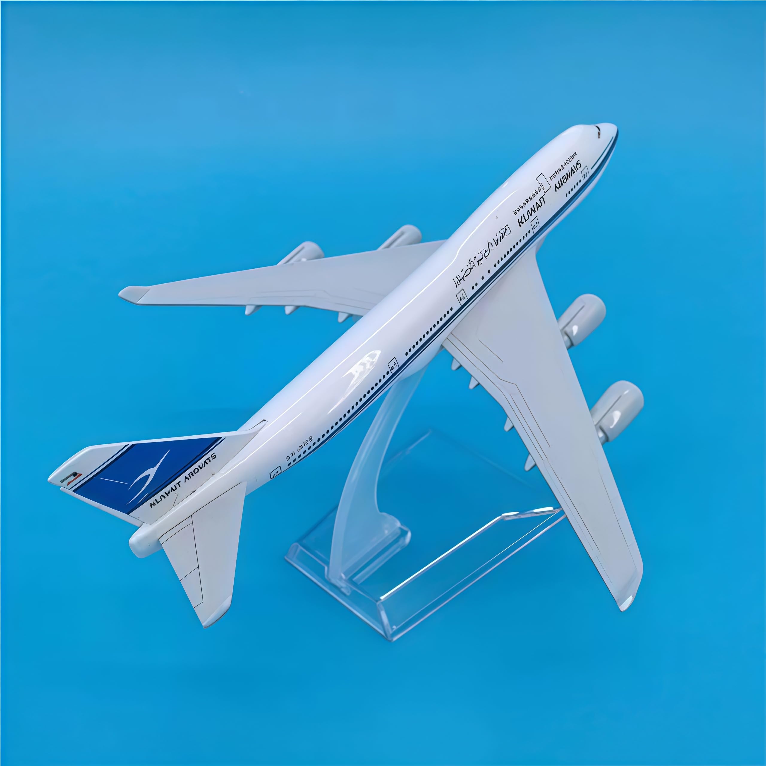 LGSRSNXHTX B747 Kuwait 16cm Diecast Metal Airplane Model Aircraft Model With Stand For Aviation Enthusiast Gift,Model aircraft collection