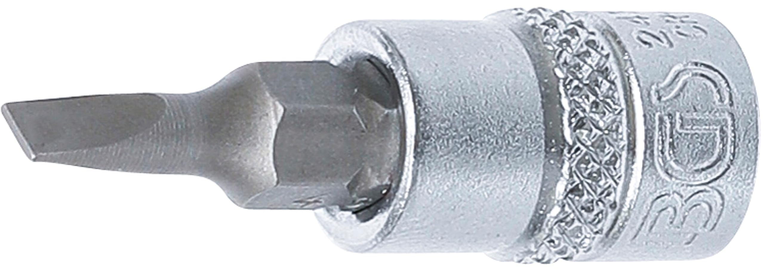 BGS 2493 | Punta de vaso | entrada 6,3 mm (1/4") | plana 4 mm