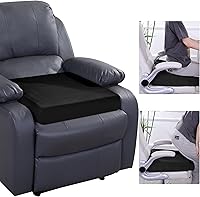 Vista 1 de HOMBYS Wedge Recliner Seat Cushion for Long Sitting Chair, Cushion for Elderly Esay to Get Up,5" Thick 20"x20" Large Pressure Relief Seat Cushion