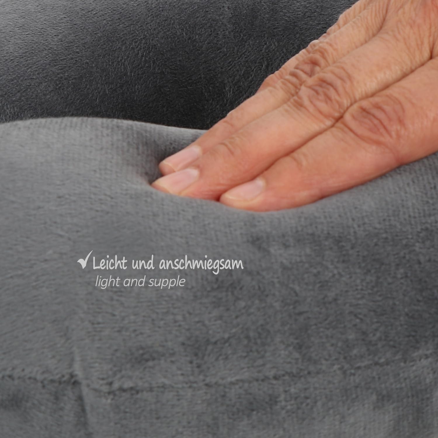 com-four® 2 cuscini per il collo di alta qualità, con memory foam, cuscino cervicale per adulti, morbidi cuscini da viaggio per aerei, auto, treno, nave e autobus, aiuto per addormentarsi