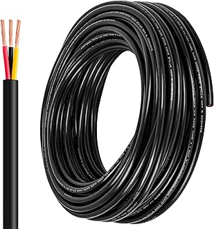 14 Gauge Wire 3 Conductor,14 AWG Electrical Wire Stranded PVC Cord Oxygen-Free Copper Cable,200FT 3 Core Pure Copper Flexible Cable Wire for LED Lamp Lighting Strips Automotive (14AWG-3C, 200FT)…