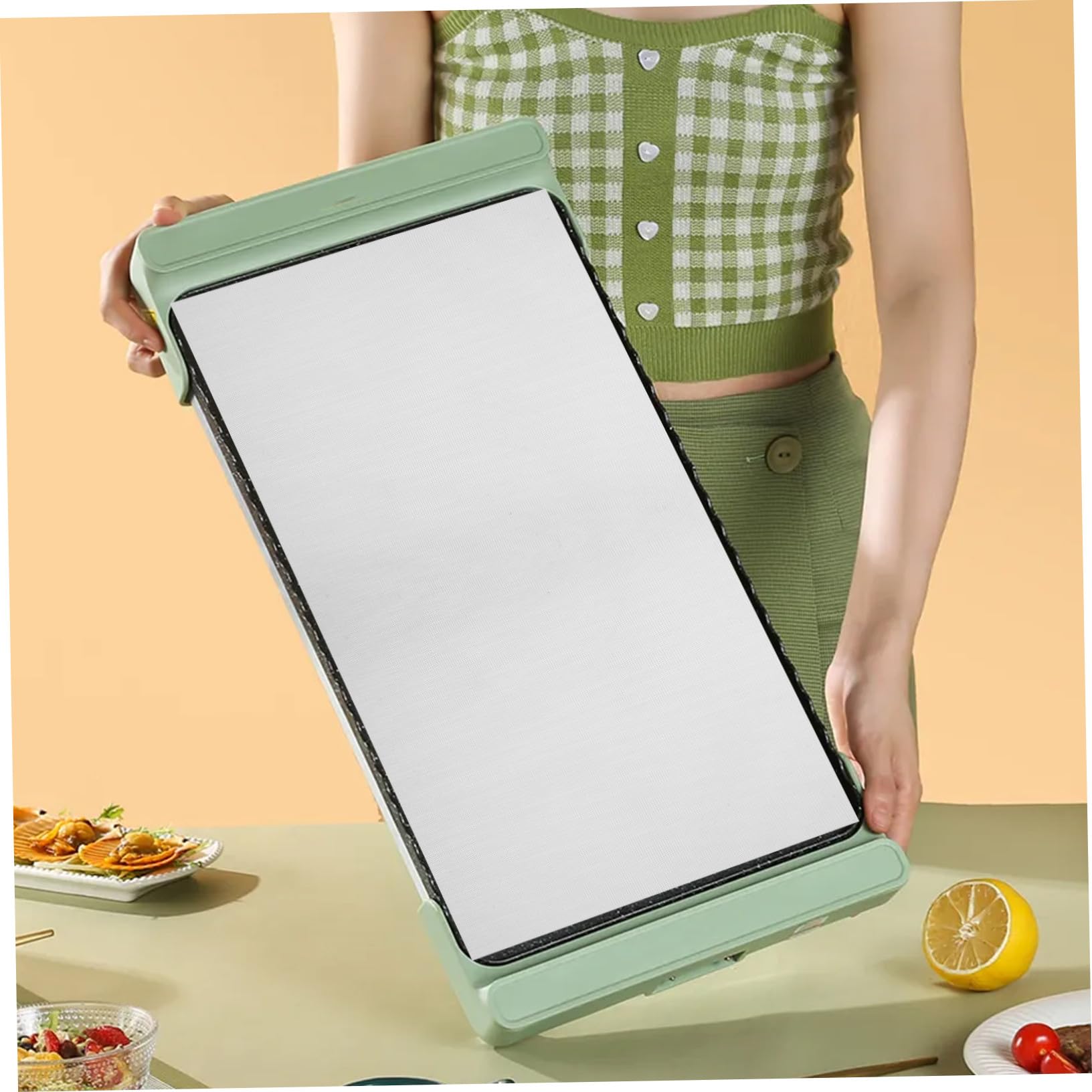 Toyvian Silikon Backmatte Antihaft Backunterlage Teigmatte Mehrzweck Hitzebeständig Wiederverwendbar für Kuchen Brot Pizza Fondant Backen Küchenhelfer