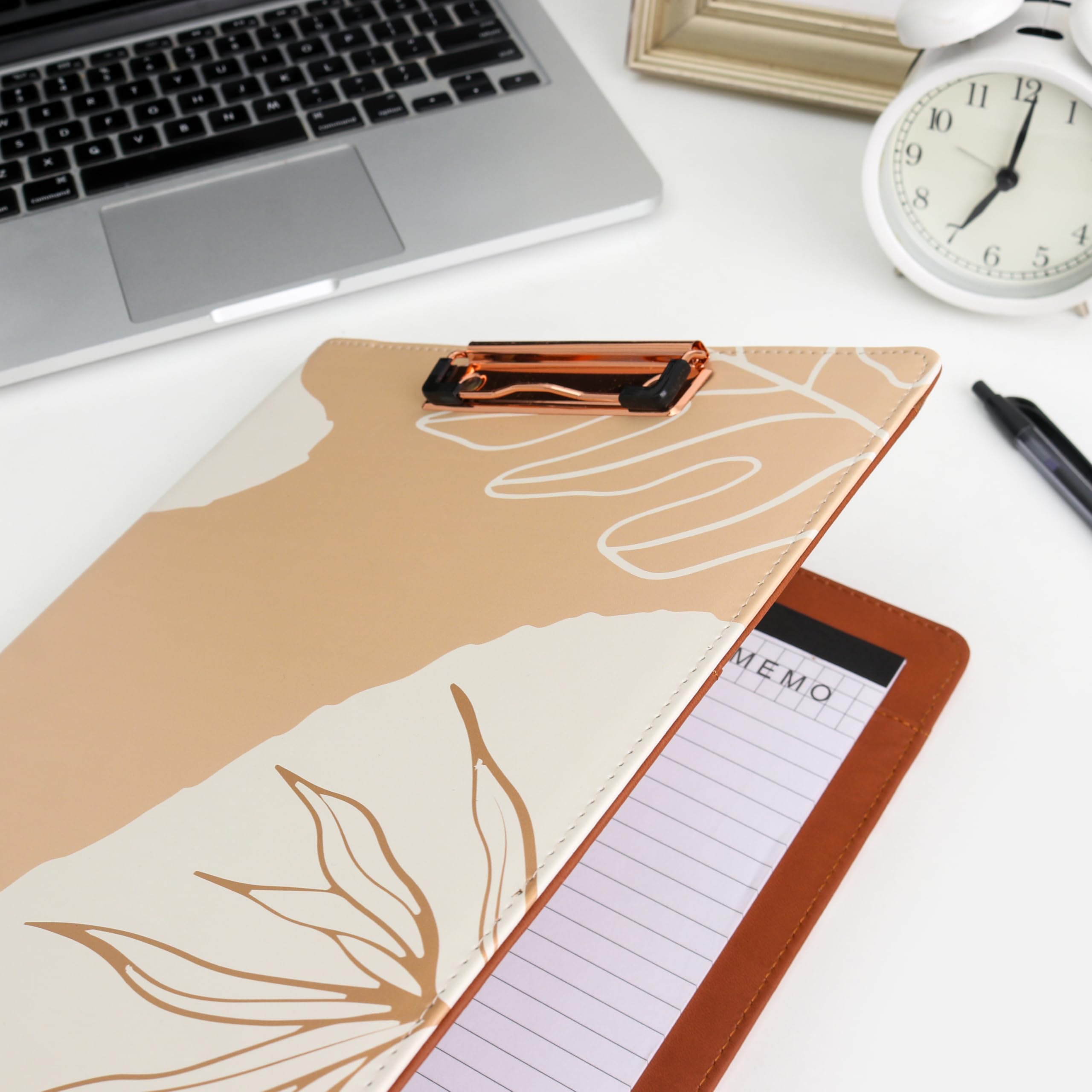 Portfolio pieghevole con blocco note, tasca per telefono e porta biglietti da visita, portafoglio in ecopelle per donne, uomini, infermieri, matrimoni e legali, cartella organizer da lavoro