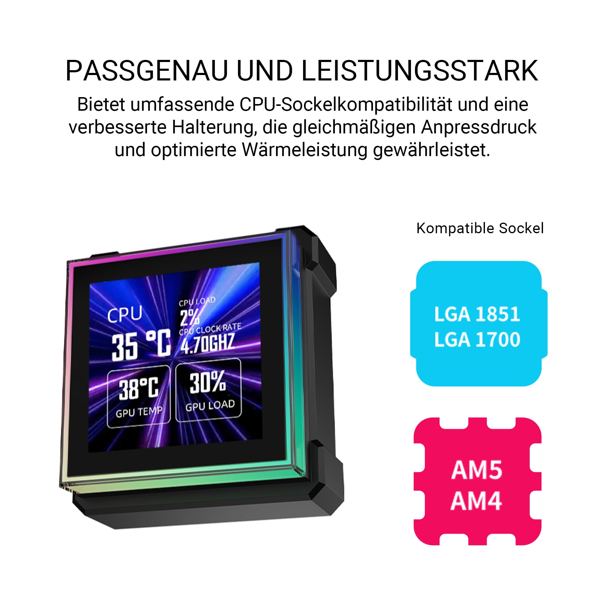 Amazon | LIANLI 水冷システム HydroShift II LCD-S 360 Fanless