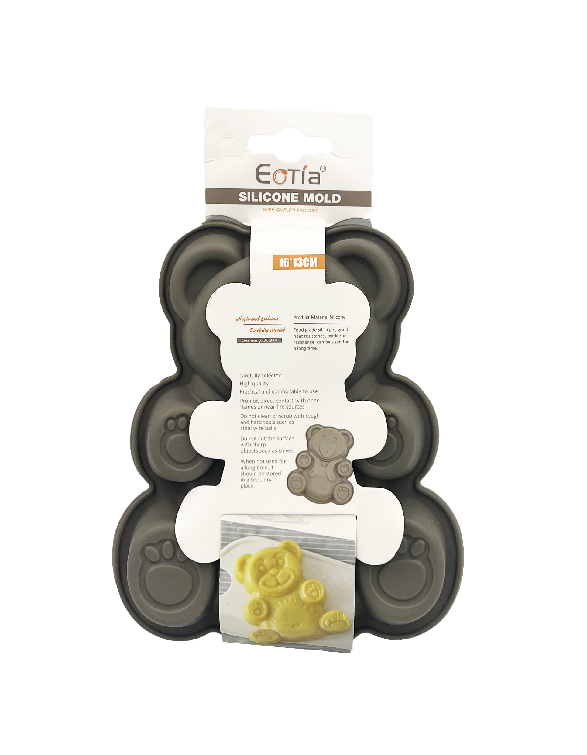 Silicon Mold Bear Shape | Size (H: 6.5 W:1 L: 5) inches |3D Shape Non Stick Mold