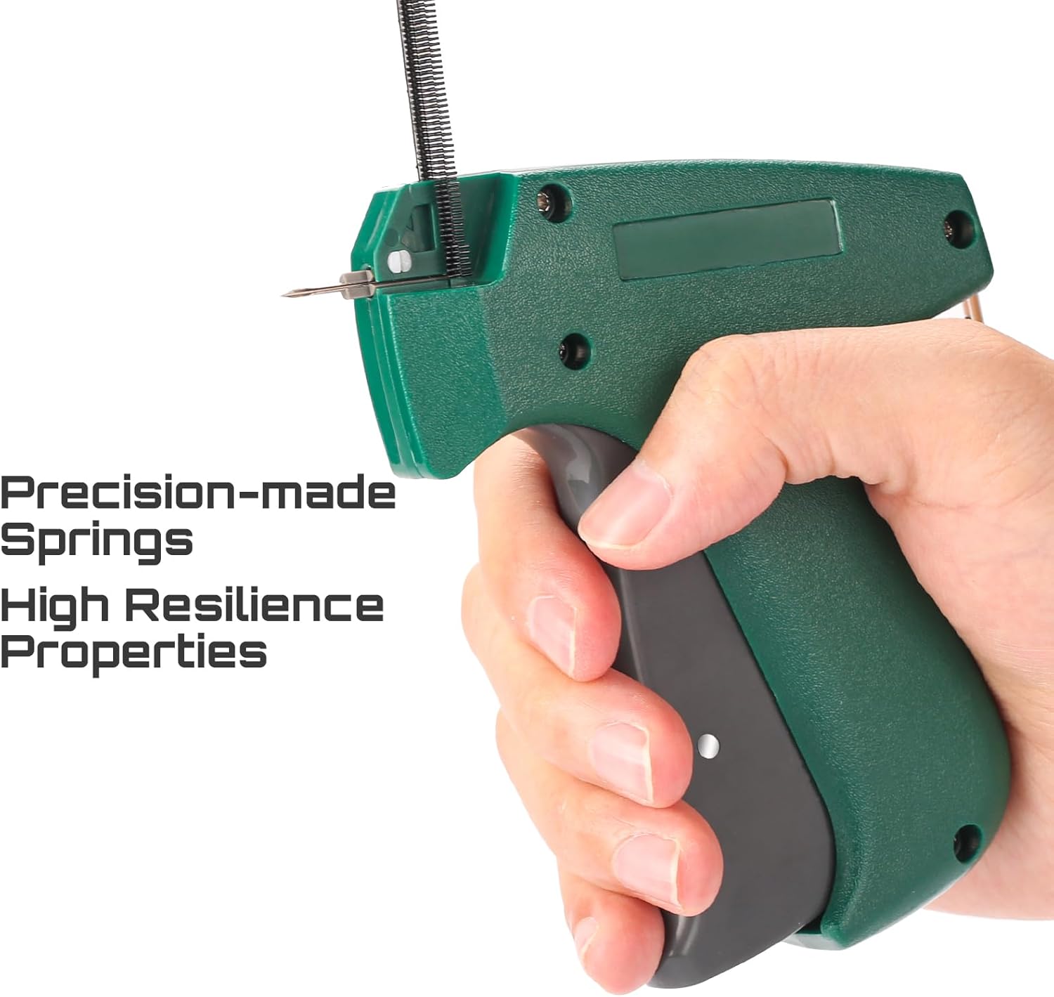 Fine Stitch, Mini Stitch Gun for Clothes, Stitch Quick Clothing Fixer Sewing Quilting Hemming Quick Stitch Tagginn Gun Kits with 2 Needles, 1500 Black & 1500 White 4.4mm Fastener - Image 2