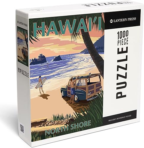 North Shore, Hawai'i - Woody on Beach 51341 (19x27 Premium 1000 piezas rompecabezas para adultos) North Shore, Hawai'i - Woody on Beach 51341 (19x27 Premium 1000 piezas rompecabezas para adultos)