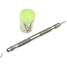 SE 7-Piece Watch Spring Bar Tool Set - Includes 6 Interchangeable Pins and 5-Inch Tool - Ideal for Watch Repair - JT6203