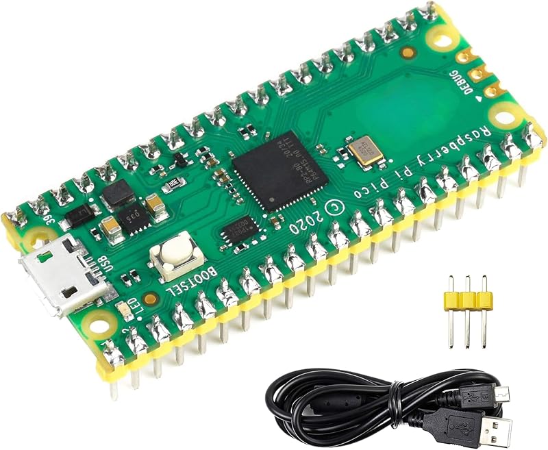 With Pre-Soldered Header Raspberry Pi Pico Microcontroller Development Board Based on Raspberry Pi RP2040 Chip,Dual-Core ARM Cortex M0+ Processor | Based on RP2040 Chip,Dual-Core ARM Cortex M0+ Processor
