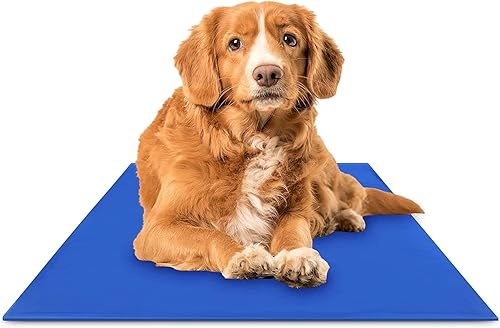 Gel de enfriamiento para mascotas Hugs Pet Productos chillz Pad comfort, M, Azul