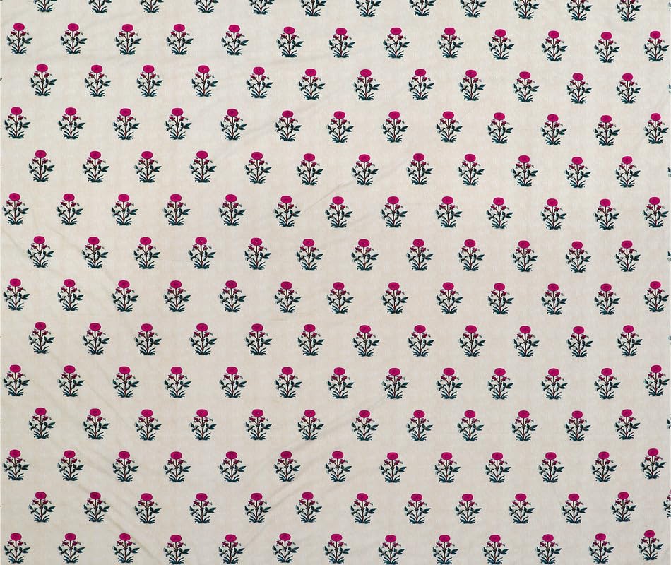 Image of NHD HOME Pure Cotton Flat Double Bedsheets with 2 Pillow Covers | Double Bed Breathable | Wrinklefree | Soft 200tc Supersoft | 228 x 225 Cm| White Pink & Black