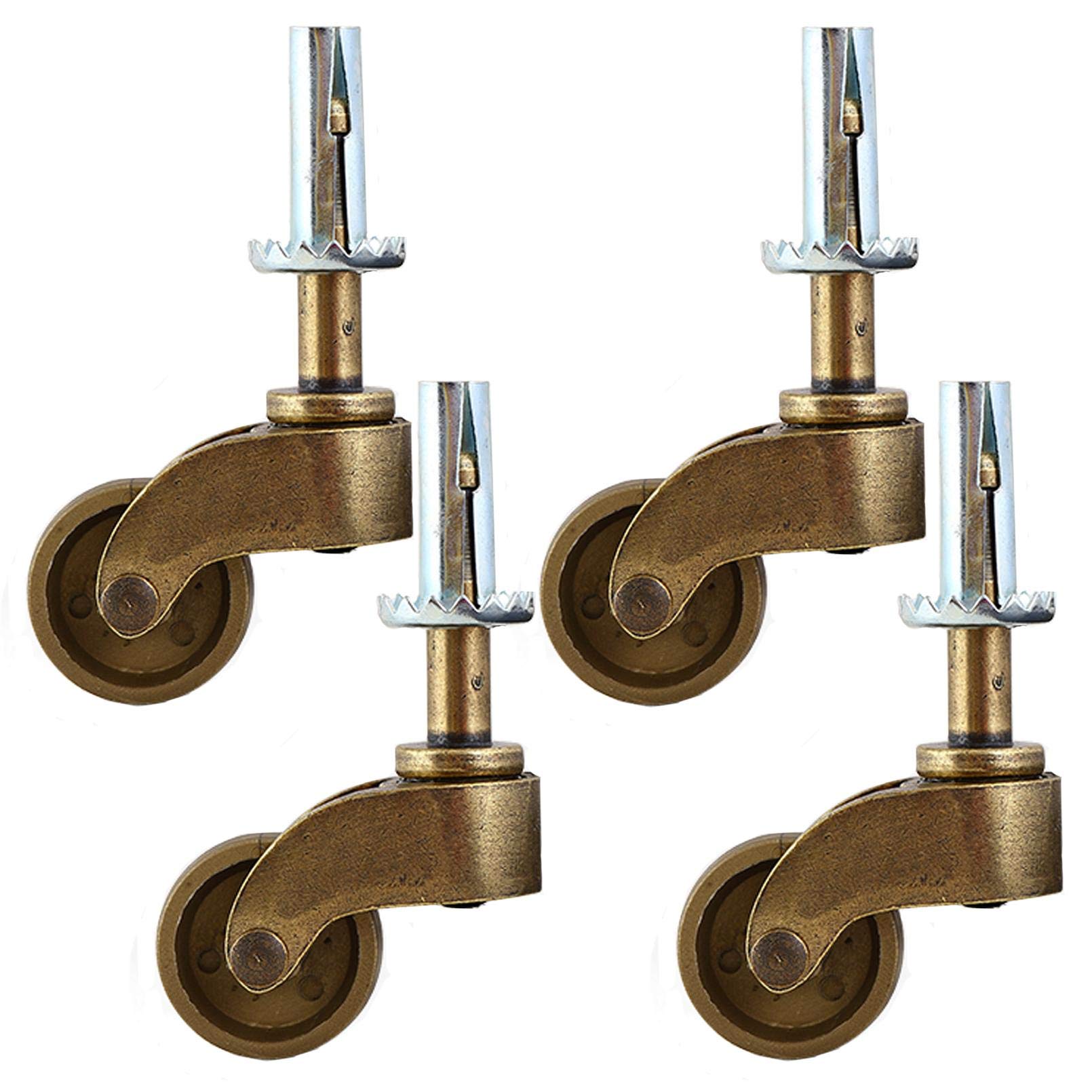 Roulettes pivotantes meuble vintage 29mm alliage zinc charge 200kg