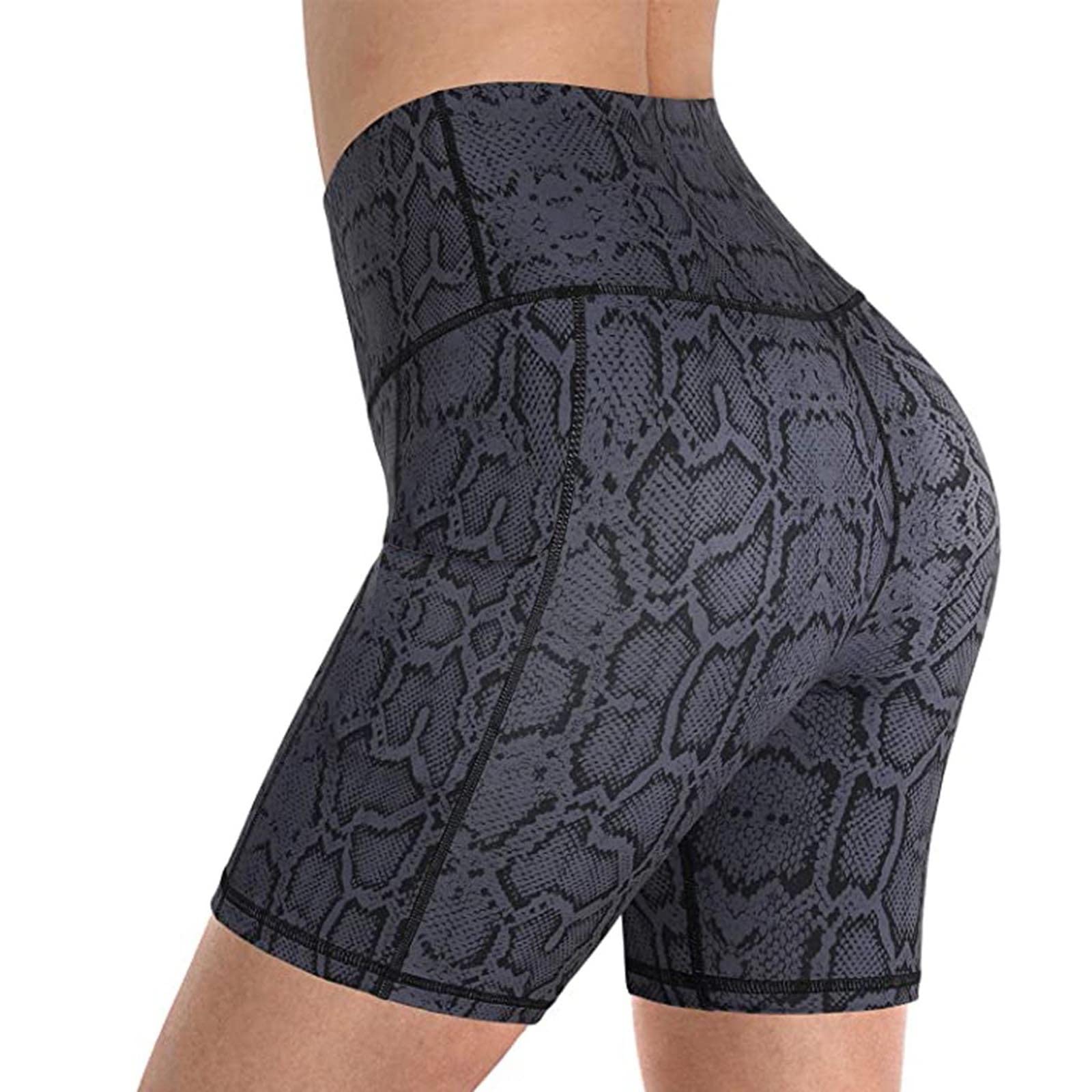 Biker Shorts for Women High Waisted Yoga Workout Gym Running Shorts with Pockets Spandex Shorts Summer Slim Boyshorts