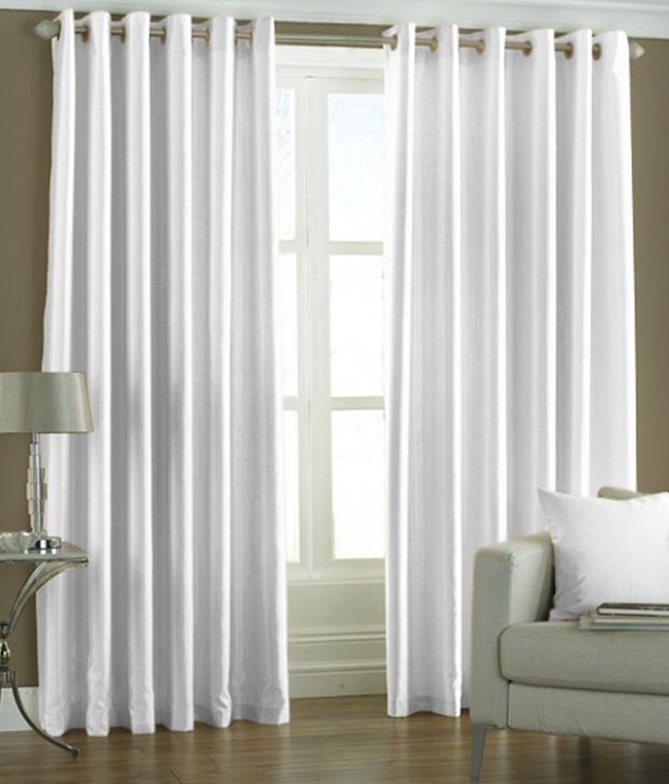 Raghav Polyester Double Piece Window Curtains_White-image-34