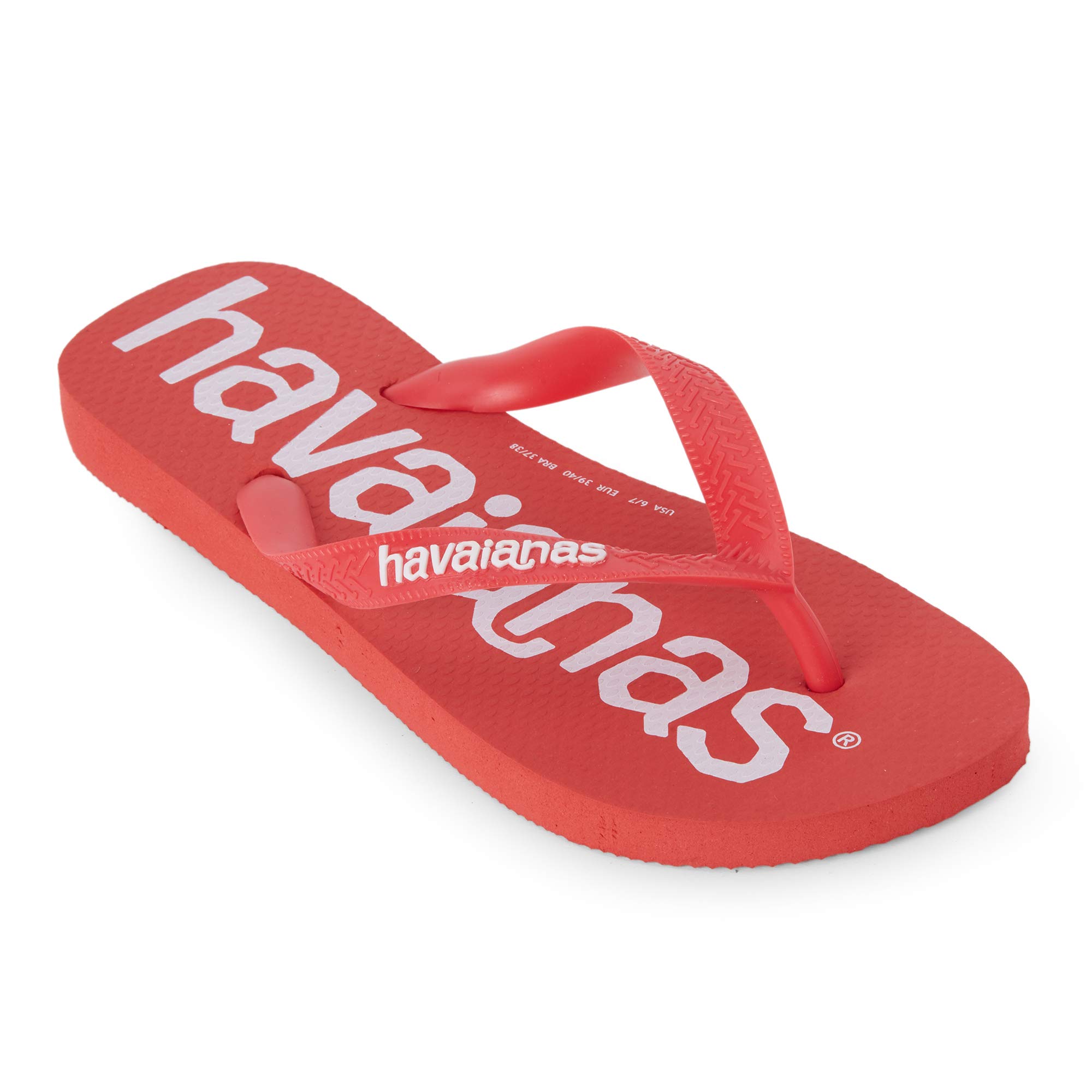 Havaianas Top Logomania Unisex Adults FlipFlop Ruby Red 3.5/4 UK