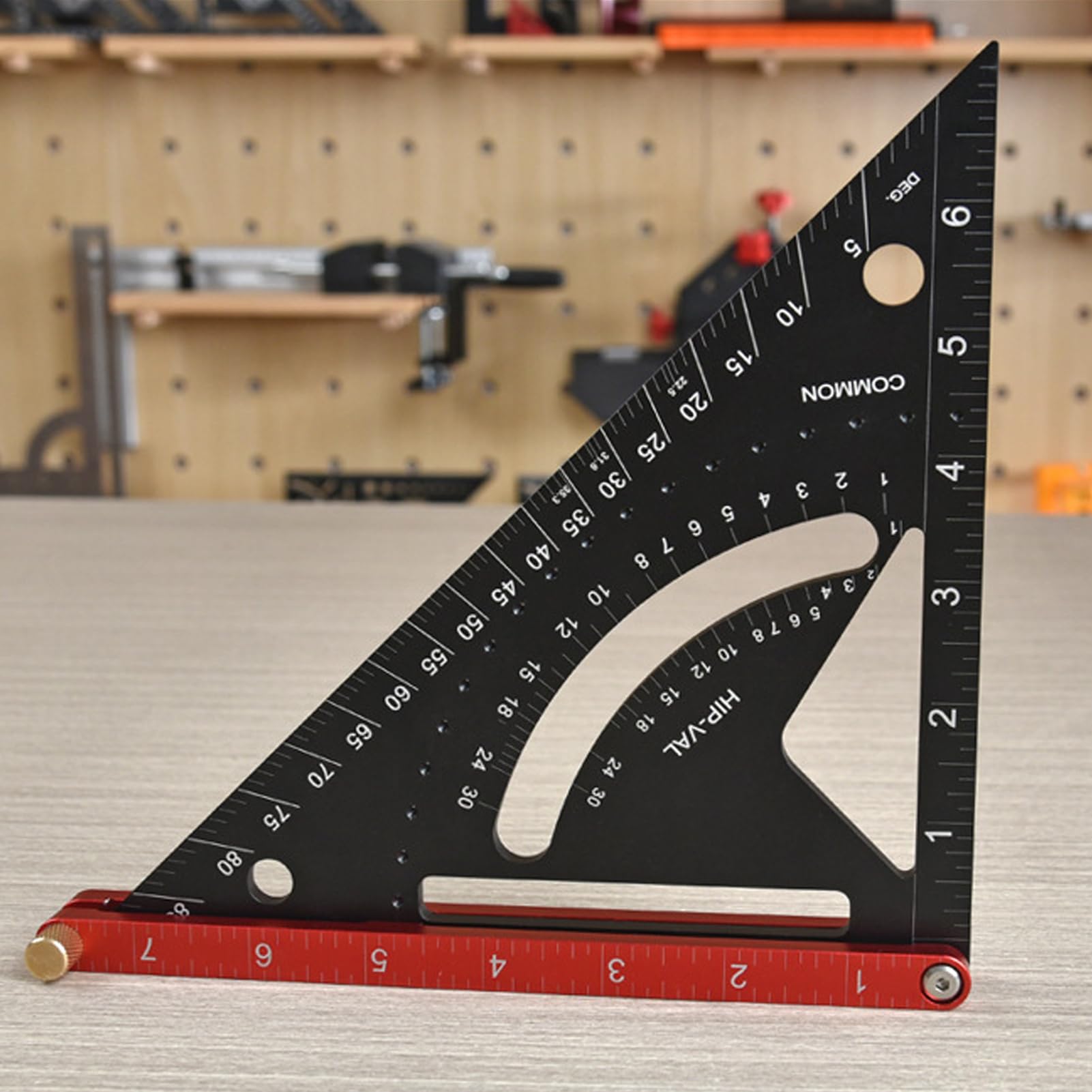 Escuadra Carpintero Aluminio Regla Triangular Medidora De Ángulos Y Trazado | Escuadra de Cabrios para Mejora del Hogar, Manualidades, Carpintería, Construcción y Pasatiempos