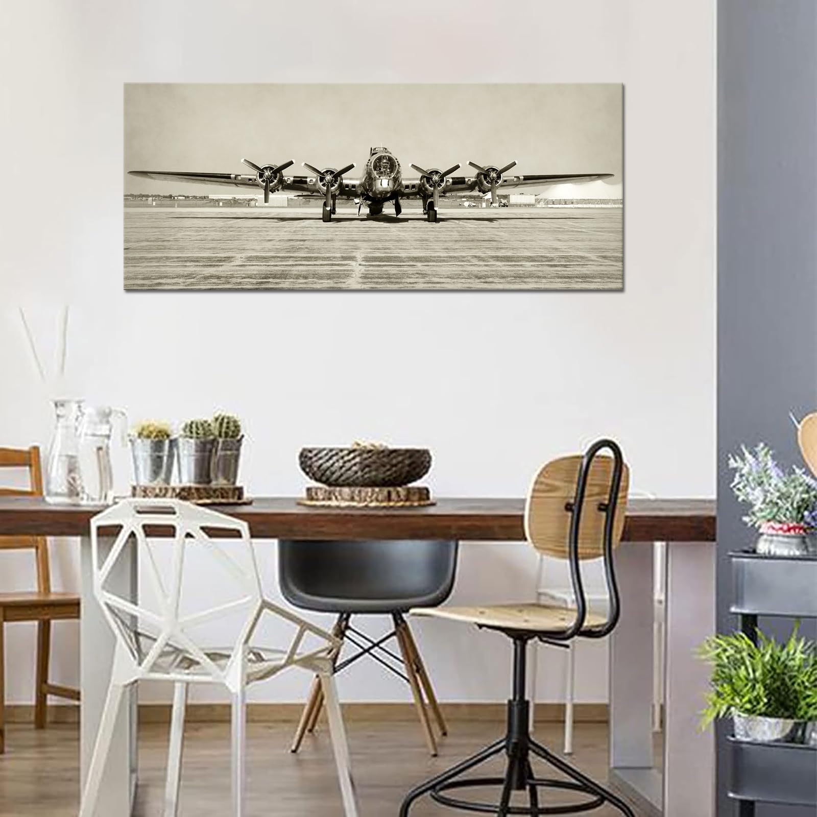Amazon.com: KLVOS Large Airplane Art Wall Decor World War II Era
