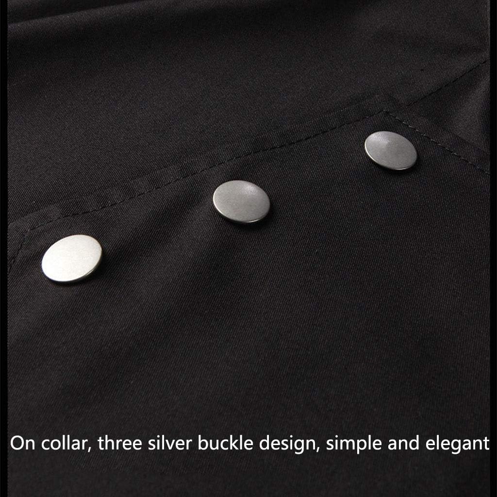 Unisex Chef Coat Chef Jacket Women's Men's Short Sleeve Lightweight Chef Uniform