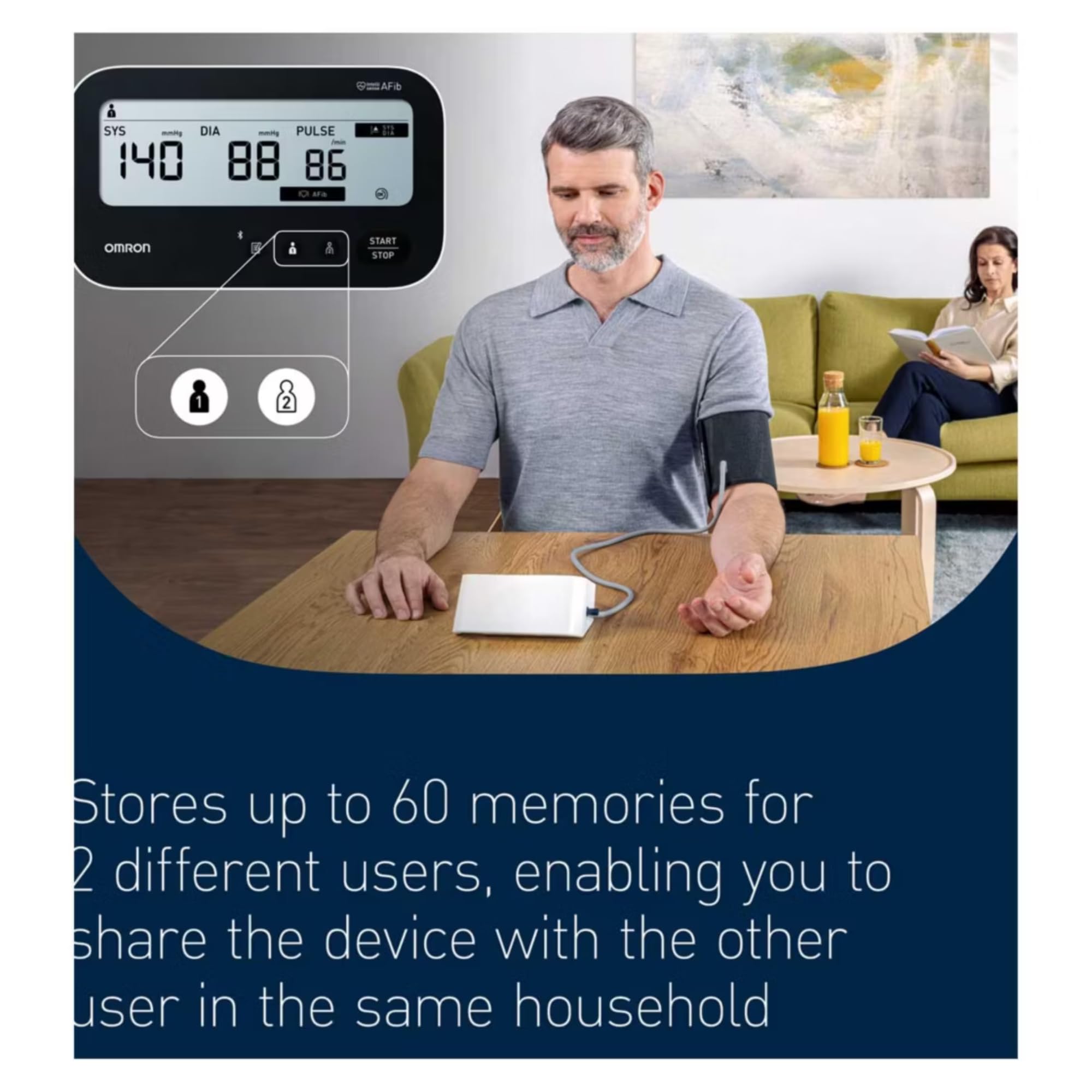 Omron M4 Connect AFib Tensiomètre Bras