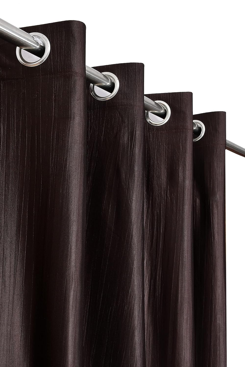 IVAZA STARNSTYLE Small Window Curtains for Kitchen and Bedroom,ac Window - Grommet Short Semi transparrent cutains Pack of 1 (2 Feet Size) Coffee