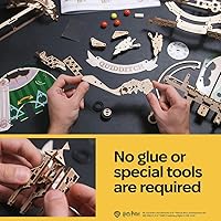 Vista 5 de UGEARS Máquina de Pinball Quidditch de Harry Potter - Rompecabezas 3D de madera para adultos para construir, kits de modelo mecánico de madera
