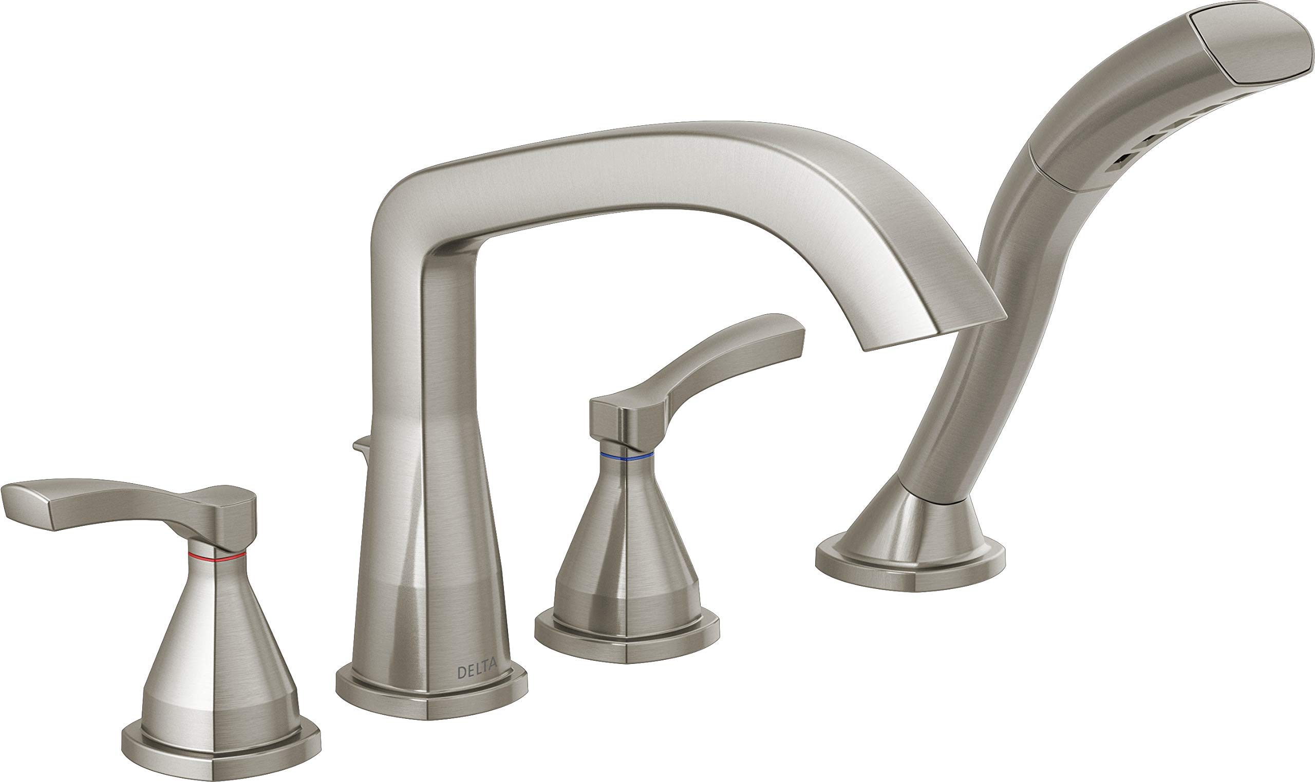 DELTA FAUCET T4776-SS Four Hole Roman Tub Trim Deck-Mount with