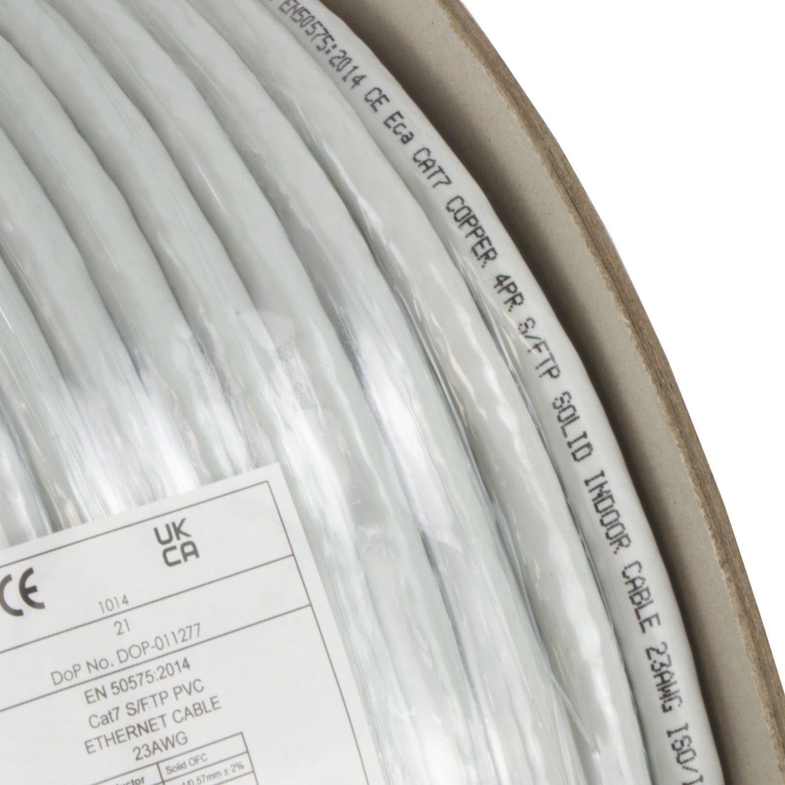kenable CAT7 UTP RAME Ethernet S/FTP - Avvolgicavo di rete, 100 m, colore: Grigio [100 metri]