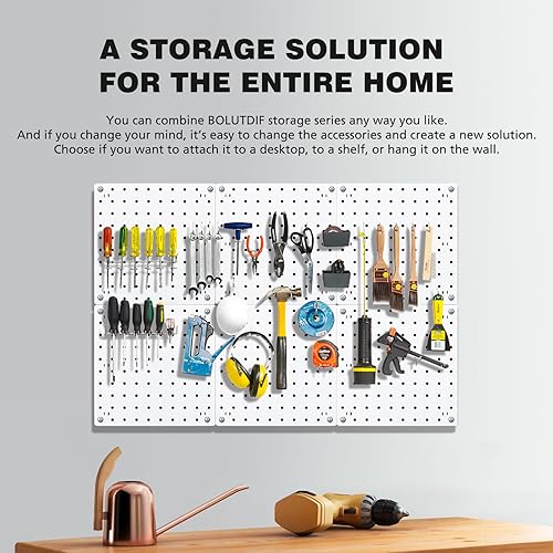 Miniatura 5 de 4 paneles organizadores de pared para tablero de clavijas, para montaje en pared, kits de tablero de clavijas pequeñas, tableros de clavijas para