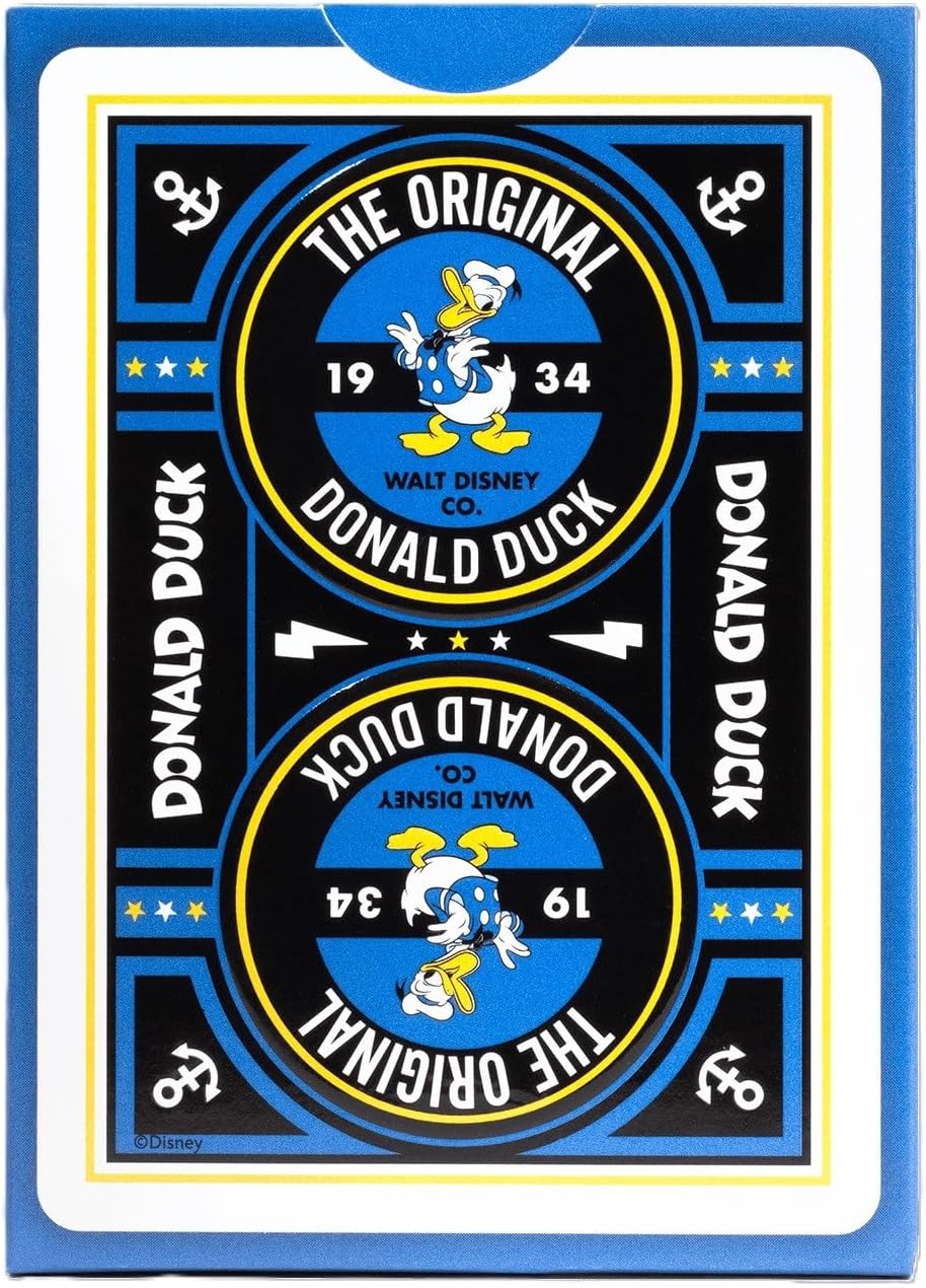 Tenyo Disney Bicycle Playing Cards Donald Duck Bicycle Poker Size (2.5" x 3.5") 6+