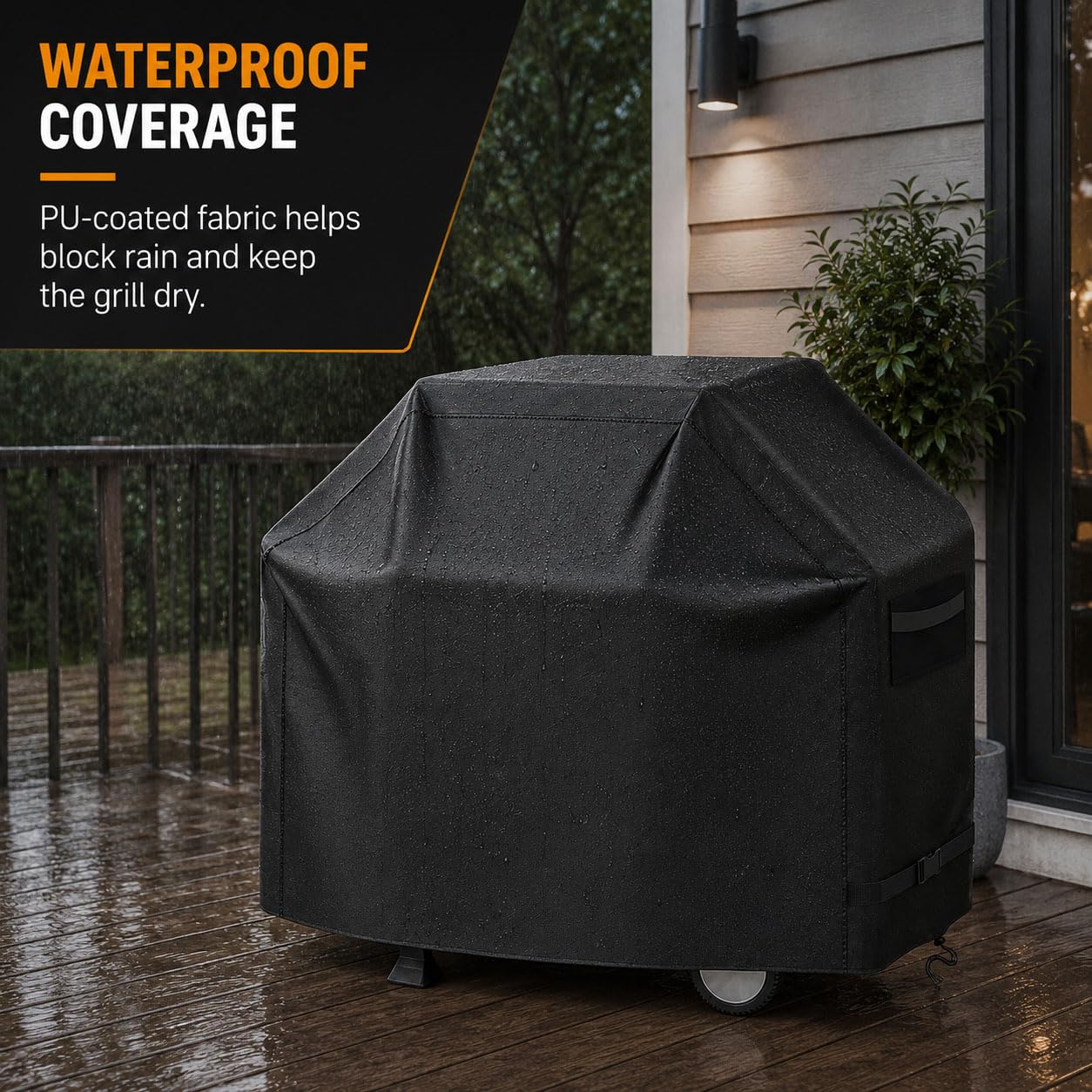 Funda para Barbacoa para Solaire IRBQ-27GXL Cart/Pedestal | 210D Oxford Cubierta BBQ Parrilla | Ventilación con Hebillas y Cordón Ajustable Asas Reforzadas | Impermeable Anti-Viento