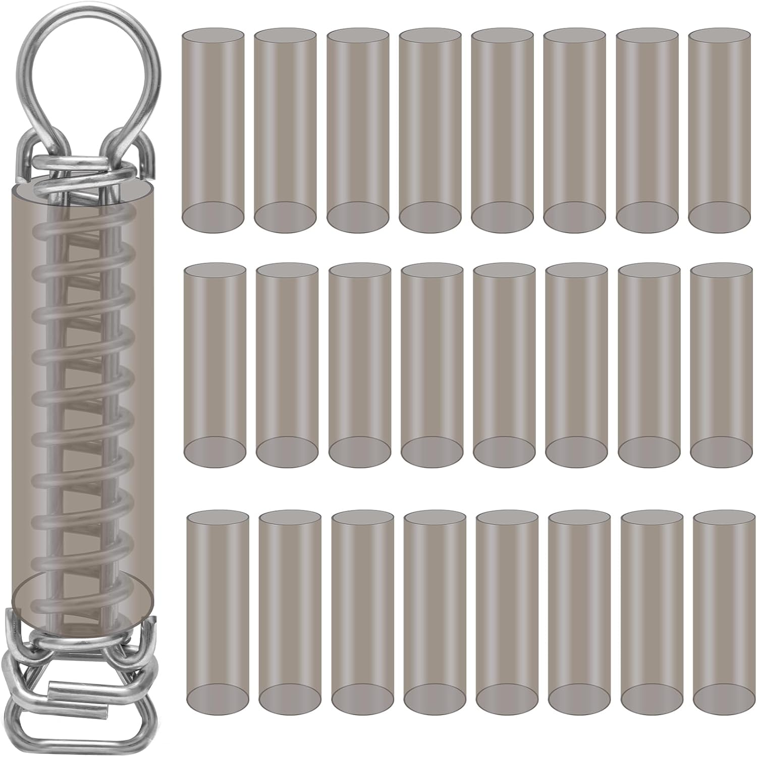 25Pcs Pool Cover Spring Sleeves, Suboyica Spring Covers for Pool Cover Protective Sleeves Standard Size for Replacement Pool Safety Springs Covers for Winter