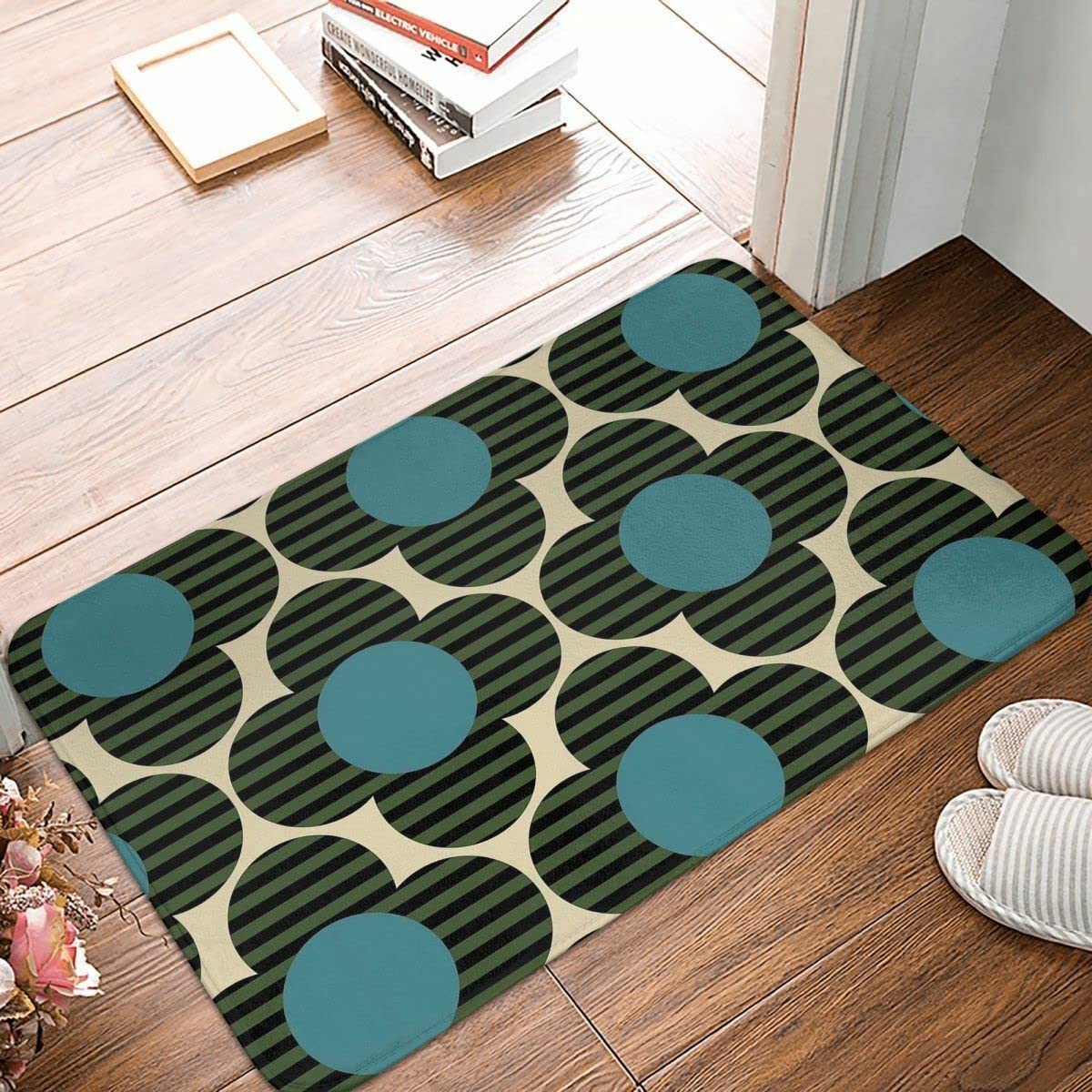 WuXingShuoAnQingPoWuShangOrla Kiely Doormat Bathroom Rectangle Soft Kitchen Home Carpet Rug Door Mat 18x30 inch