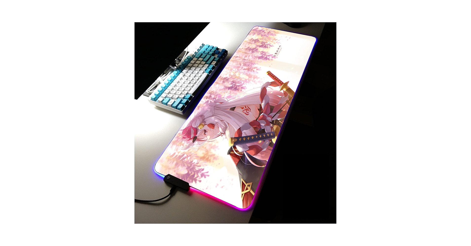 Amazon.co.jp: ゲーミングマウスパッドホロライブ百鬼あやめRgb