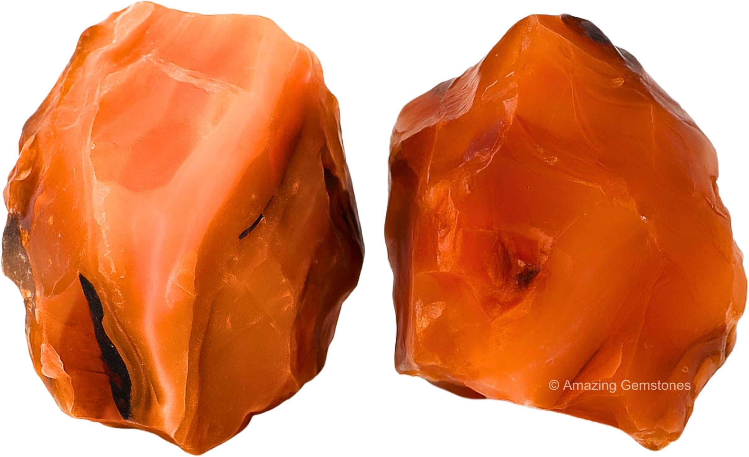 Amazing Gemstone Carnelian Raw Crystals and Healing Stones, Natural Rocks for...