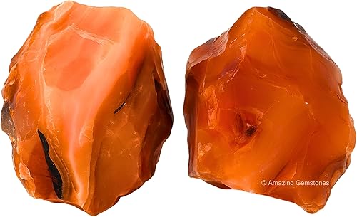 Miniatura 129 de Amazing Gemstone Cristales crudos de angelita y piedras curativas, rocas naturales para pulir, piedras y cristales crudos de bricolaje, 2 piezas