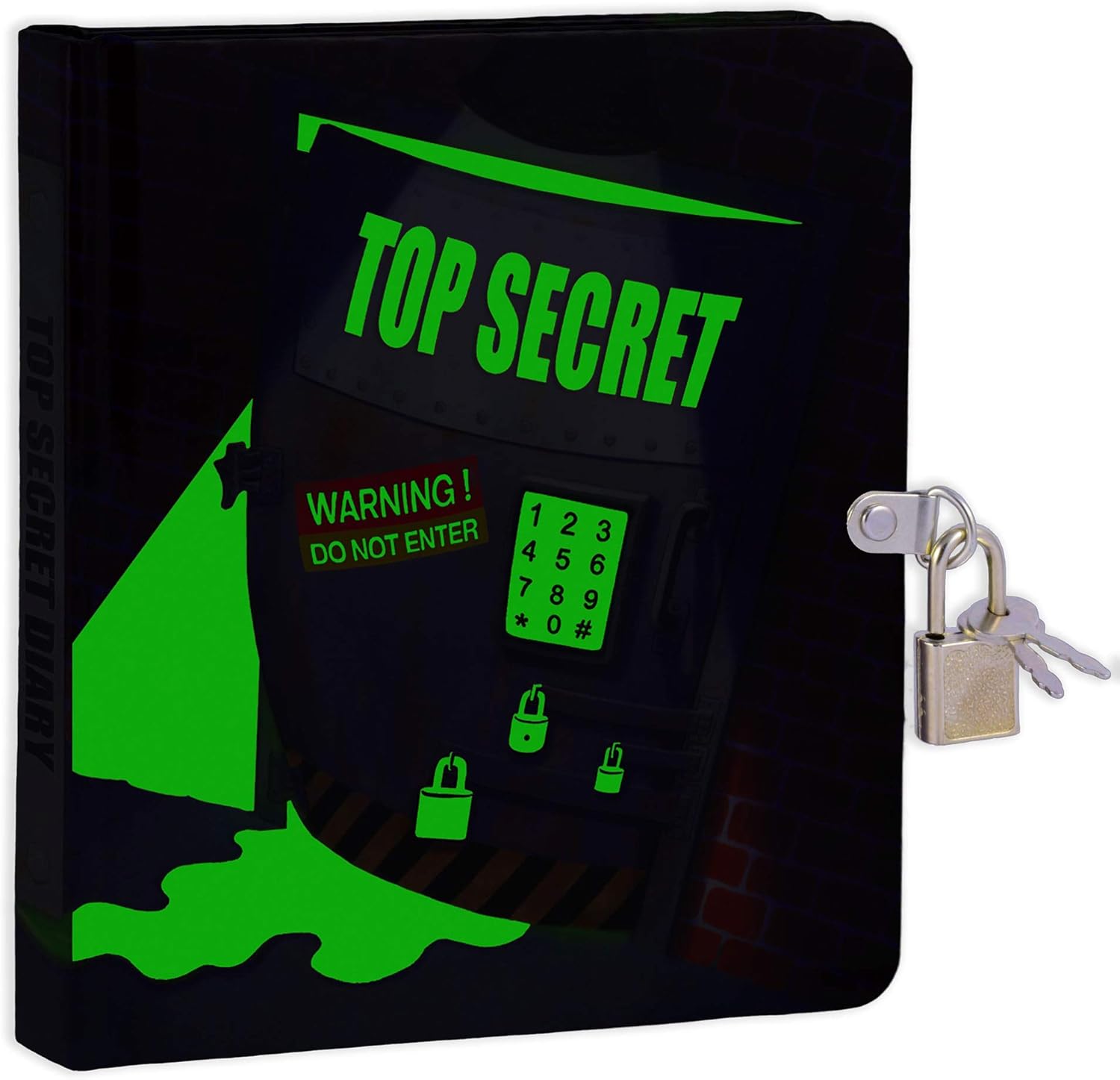 MOLLYBEE KIDS Top Secret Lock and Key Diary for Children, Measures 5.5 x 6.25 Inches, 208 Lined Pages - Image 3