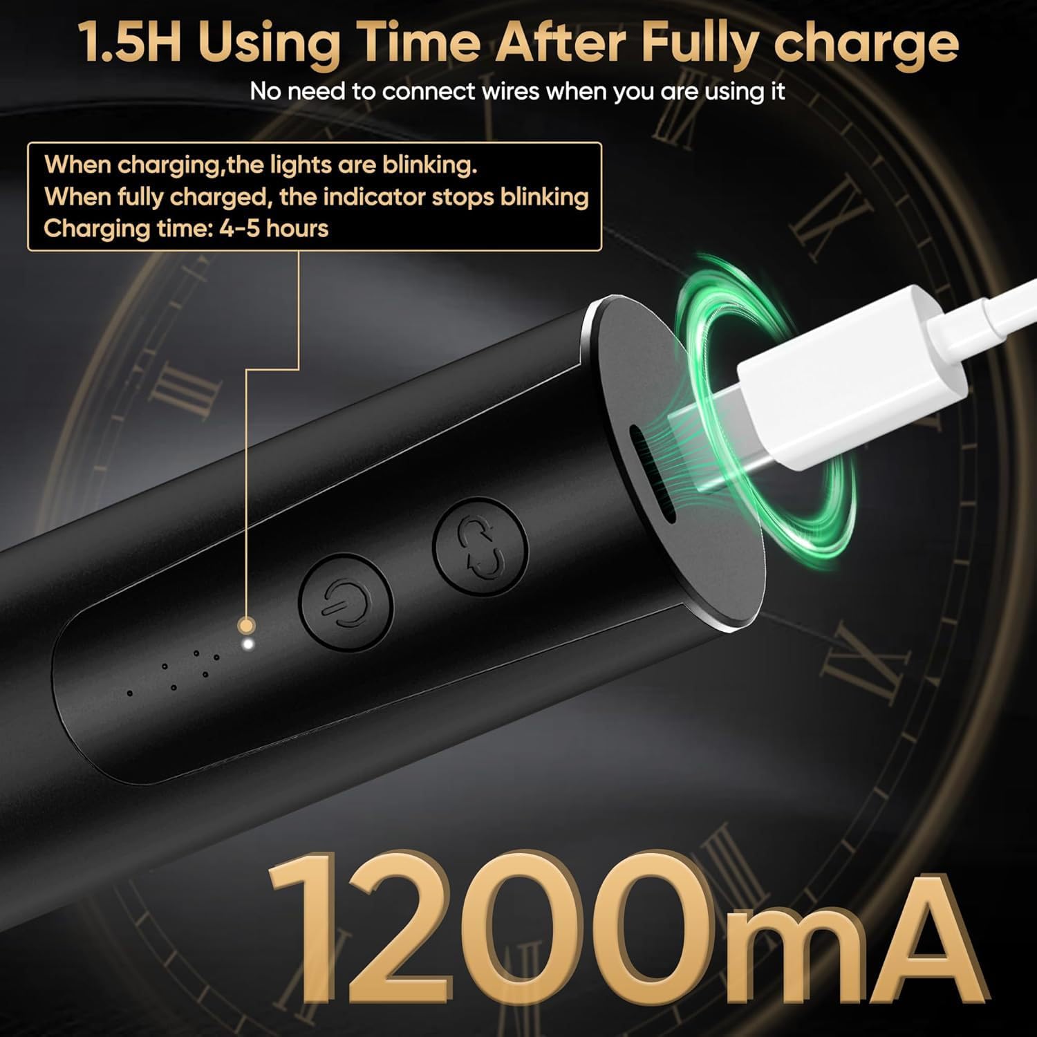 Electric Callus Remover for Feet, Electric Foot File Nail Grinder 2 in 1,Rechargeable Professional Foot Sander Pedicure Tool for Feet Dry Dead Skin with Sandpaper Disk, 6 Speed Adjustable