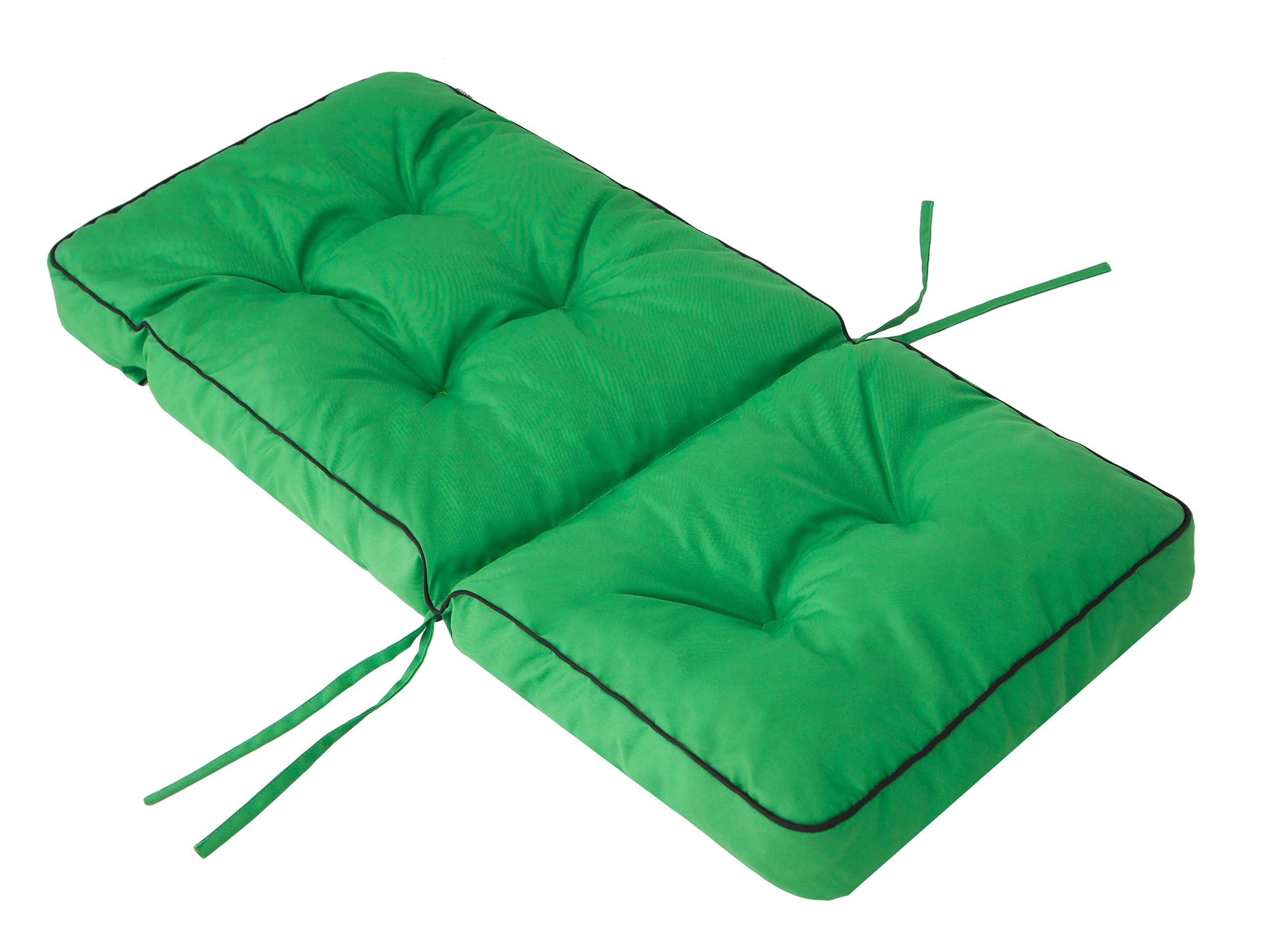 PillowPrim Cuscino per sedie da giardino e da campeggio, per gli appassionati di attività all'aria aperta e gli amanti del giardino, comodo comfort di seduta all'aperto, verde, 50 x 50 x 70 cm